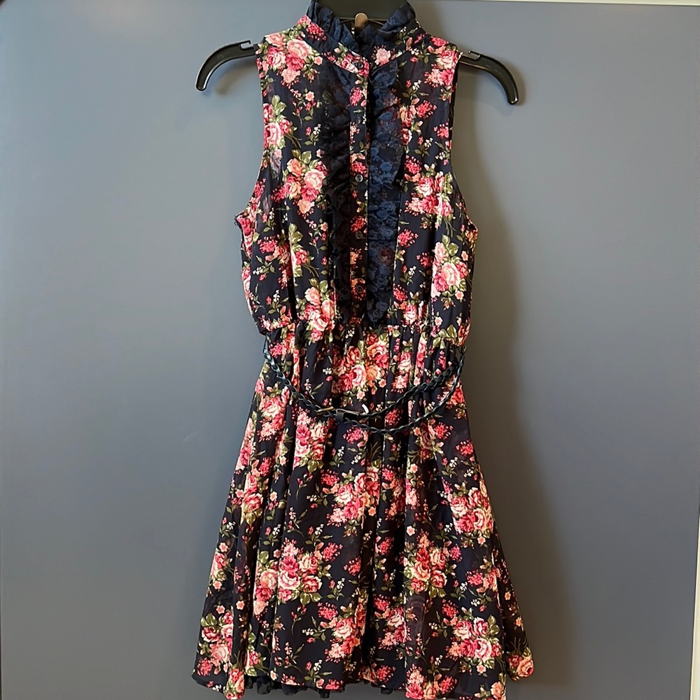 Beautees sleeveless ruffle dress